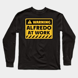 Alfredo at work Long Sleeve T-Shirt